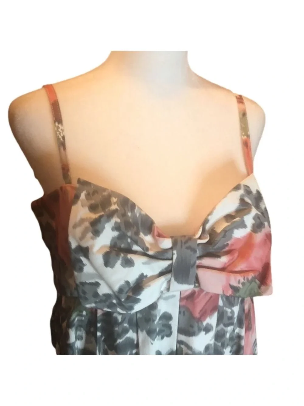 MAGGY LONDON precious pink/Gray/Cream sundress size 6